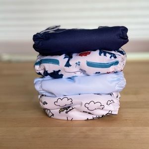 Thirsties natural newborn all in one cloth diapers